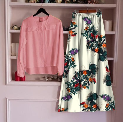 Women Rayon Top with Skirt Sets az0b1i-jk