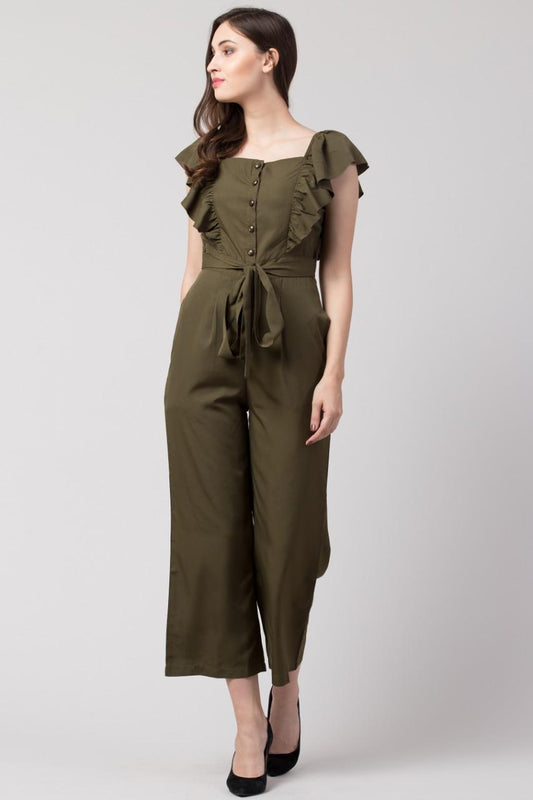 Verve Studio Polyester Solid Jumpsuit az0b1i-jk