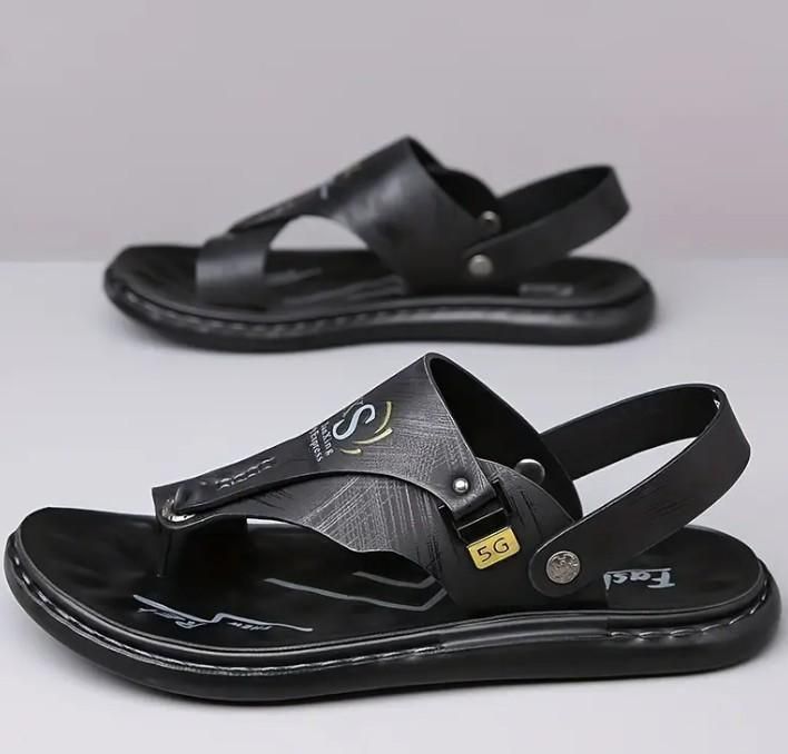 Men's Casual Synthetic Leather Sandal az0b1i-jk