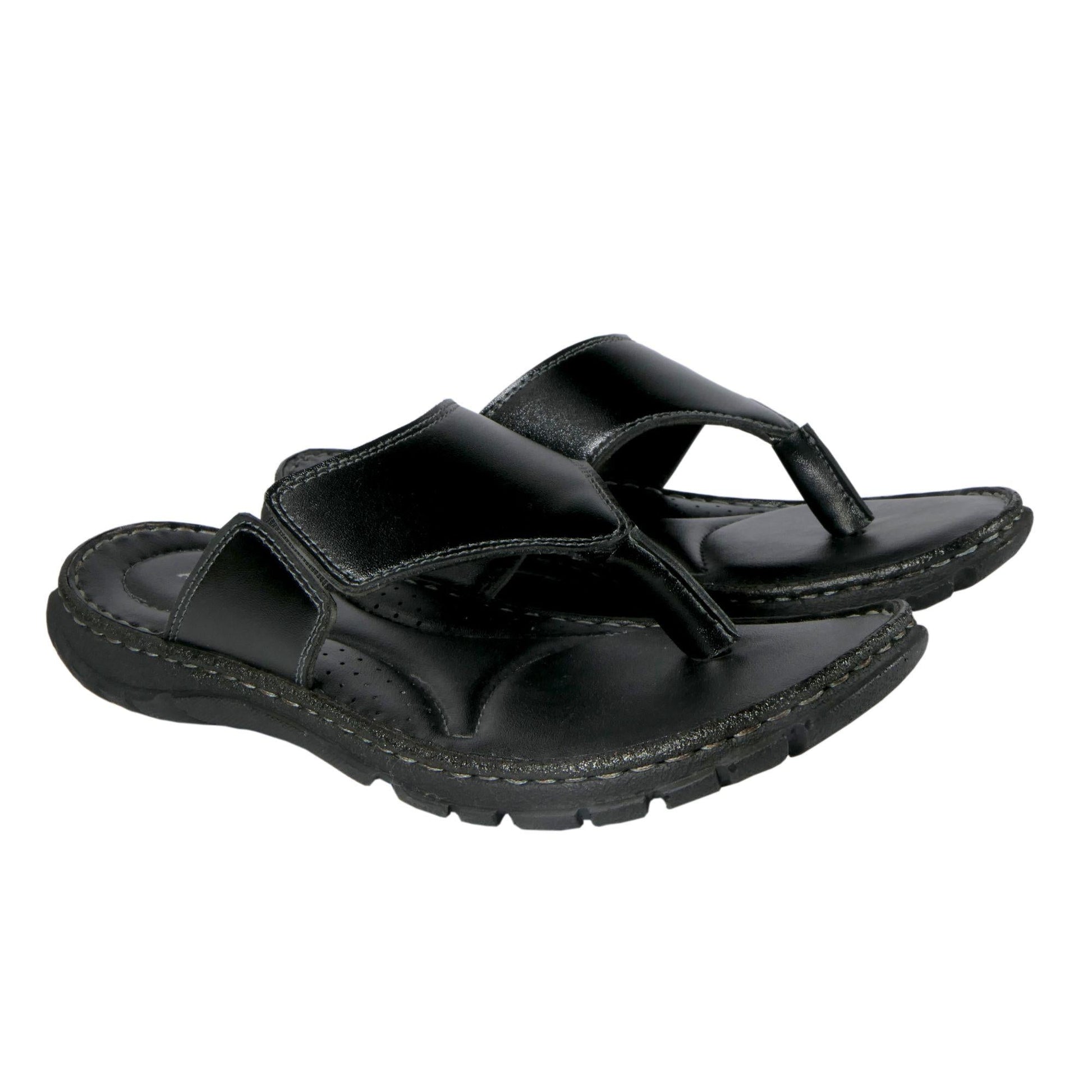 AM PM Genuine Leather Men's Daily Wear Slippers az0b1i-jk